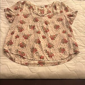 Nordstrom Daniel Rainn Floral Print Women's Top